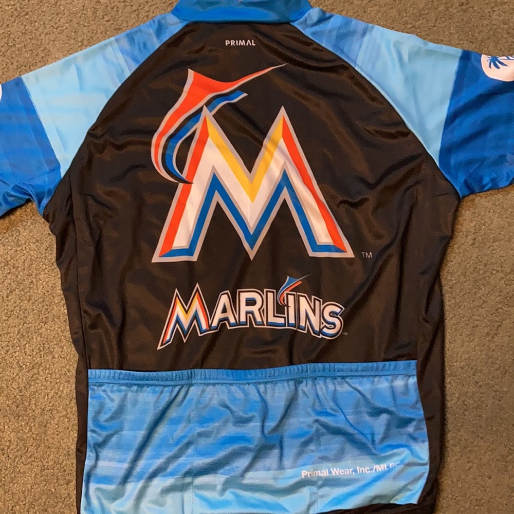 MARLINS. Men’s XL Full-Zip Cycling Jersey. New